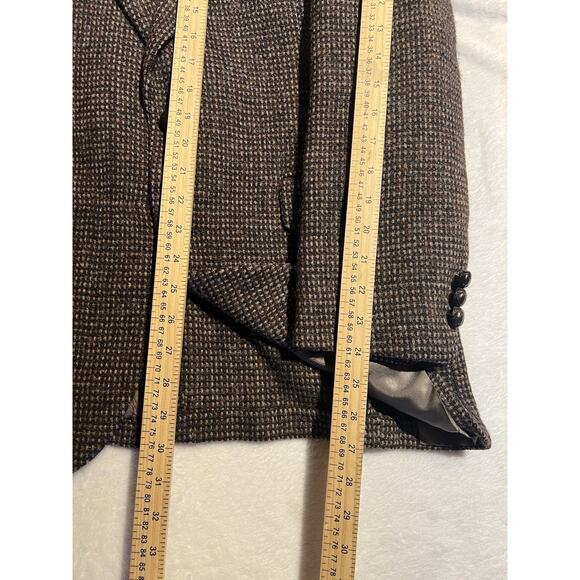 Harris Tweed 38R Brown Multi-Color Scottish Wool Sport Coat Blazer Unconstructed - Picture 12 of 15